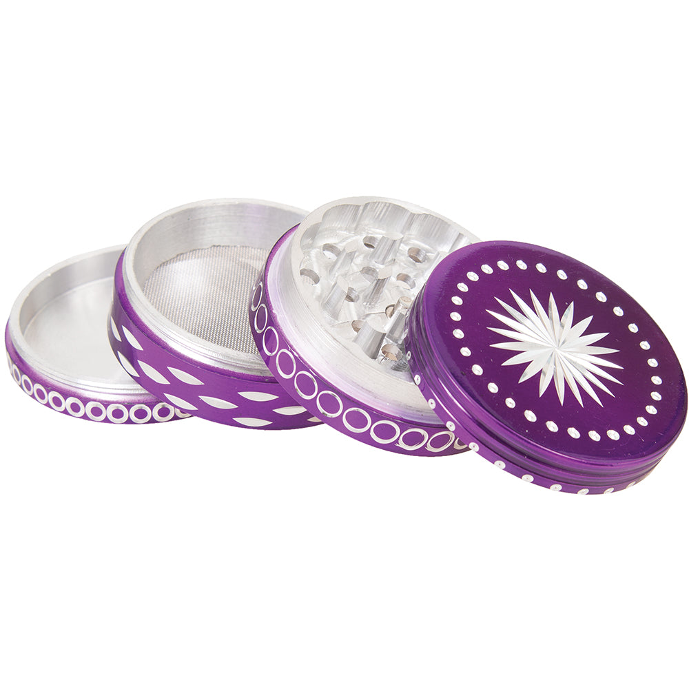 4 Parts Aluminum Diamond Cut (63mm)