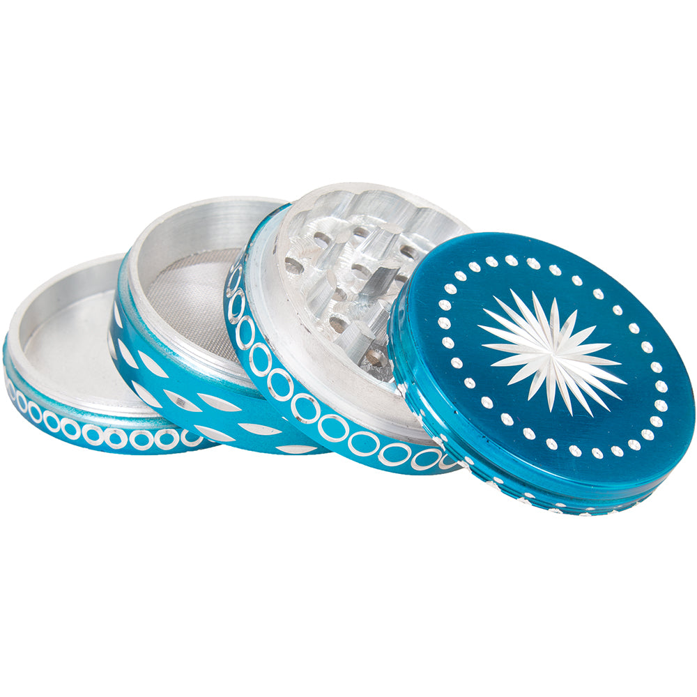 4 Parts Aluminum Diamond Cut (63mm)