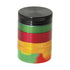 4 Part Rasta Color Grinder W/  Nonstick Container