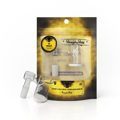 HONEY & MILK BEVEL WHIRLWIND SIDECAR QUARTZ BANGER