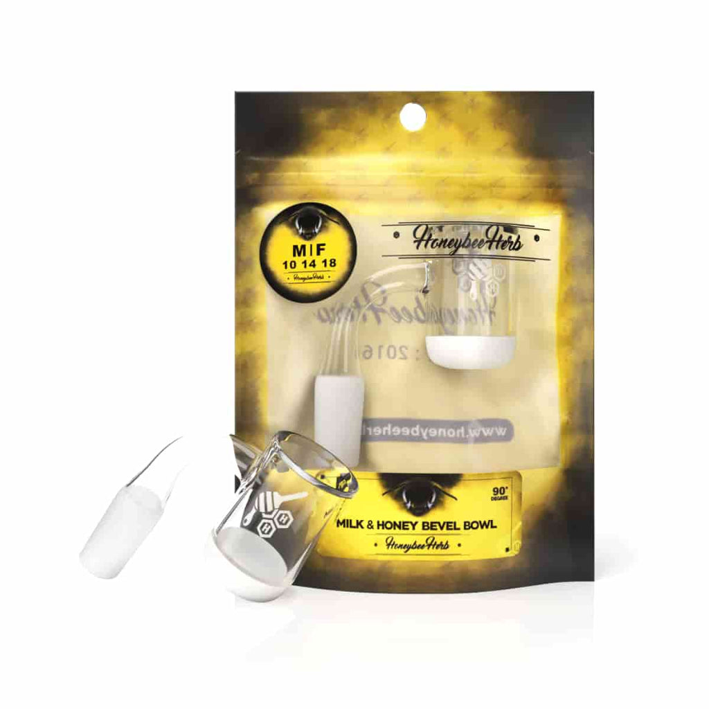 HONEY & MILK BEVEL BOWL - 90° Degree | YL - CannaDevices