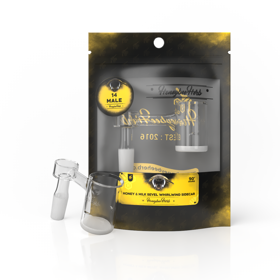 HONEY & MILK BEVEL WHIRLWIND SIDECAR - 90° DEGREE | BL - CannaDevices
