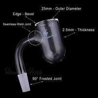 HONEY BEVEL DEEP BOWL QUARTZ BANGER | BL - CannaDevices