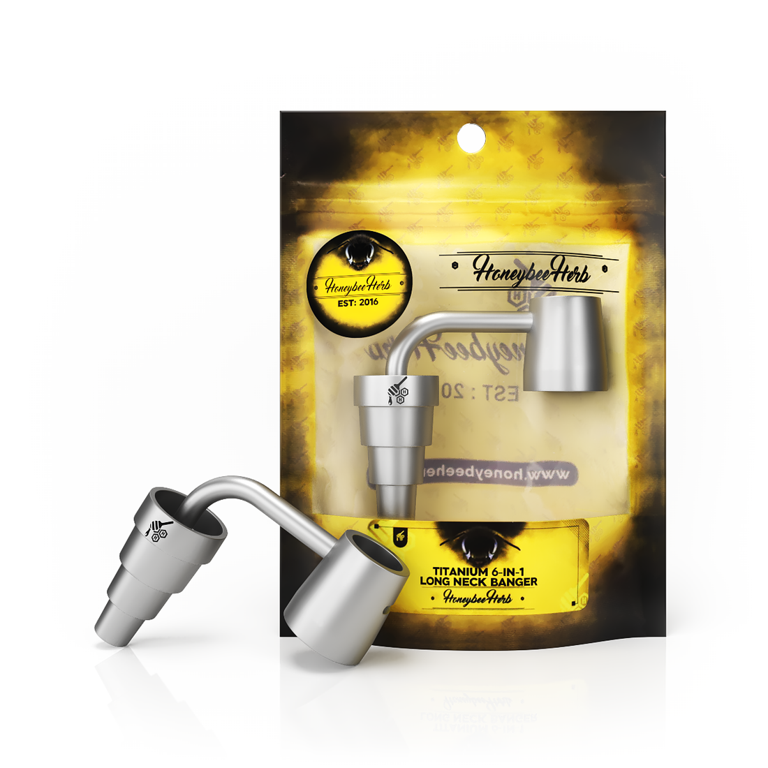 TITANIUM 6-IN-1 LONG-NECK BANGER - CannaDevices