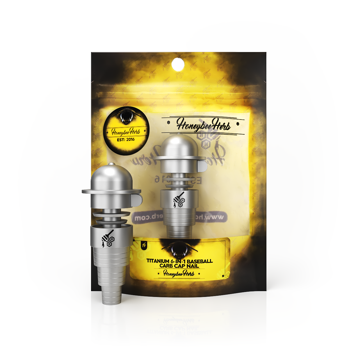 TITANIUM 6-IN-1 BASEBALL CARB CAP NAIL - CannaDevices