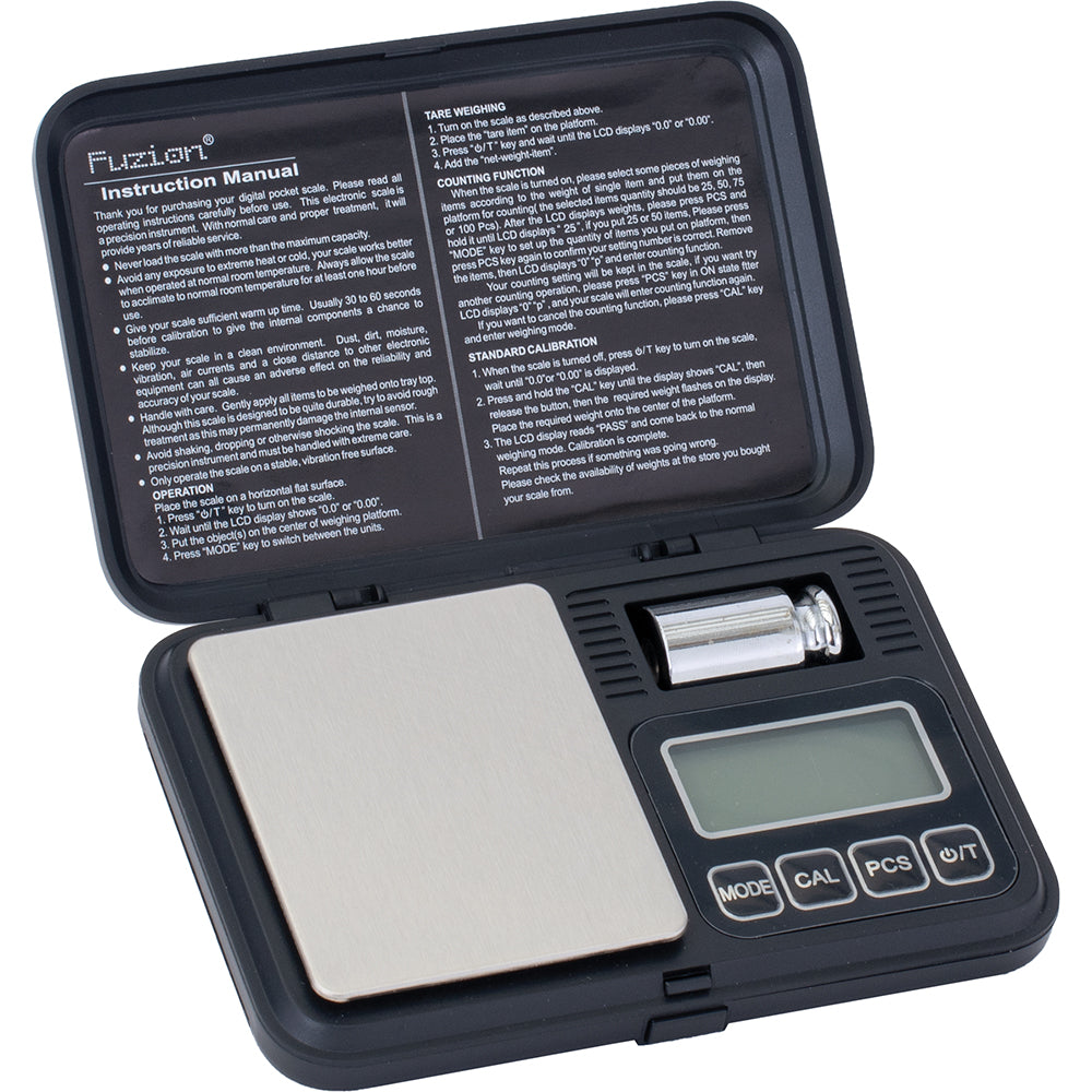 Fuzion Digital Scale 200g X 0.01g - Black