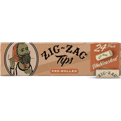 50ct. Wide Unbleached 50pk Zig-Zag Rolling Tips