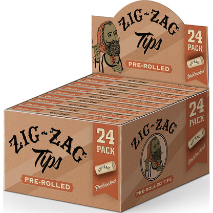 50ct. Wide Unbleached 50pk Zig-Zag Rolling Tips