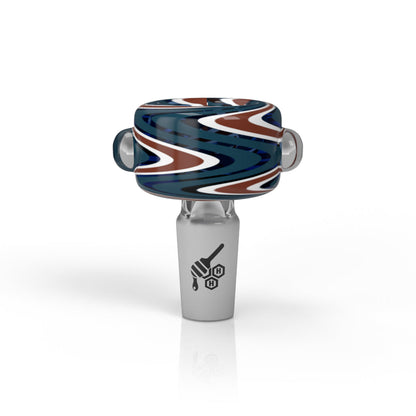 BASIN ZIG ZAG STIPPED FLOWER BOWL - CannaDevices