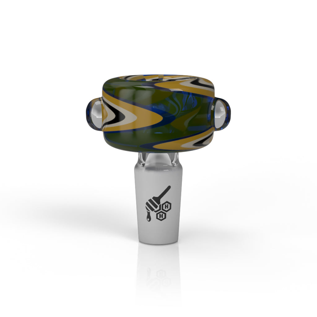 BASIN ZIG ZAG STIPPED FLOWER BOWL - CannaDevices