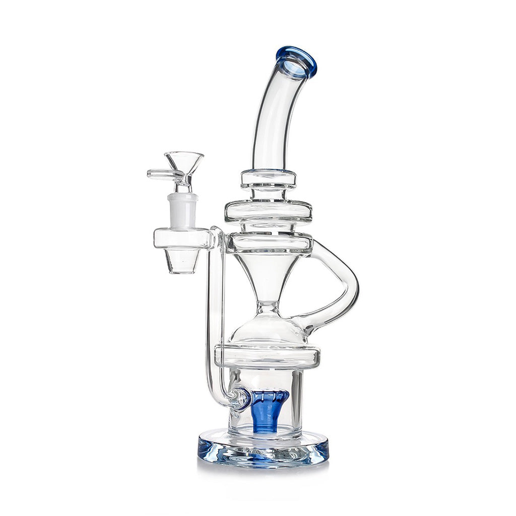 MULTI CHAMBERED COLORFUL SHOWERHEAD PERC RECYCLER RIG