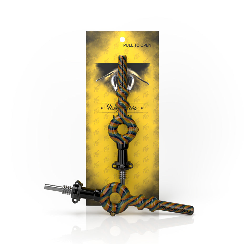 DONUT SWIRL STRIPPED NECTAR COLLECTOR - CannaDevices