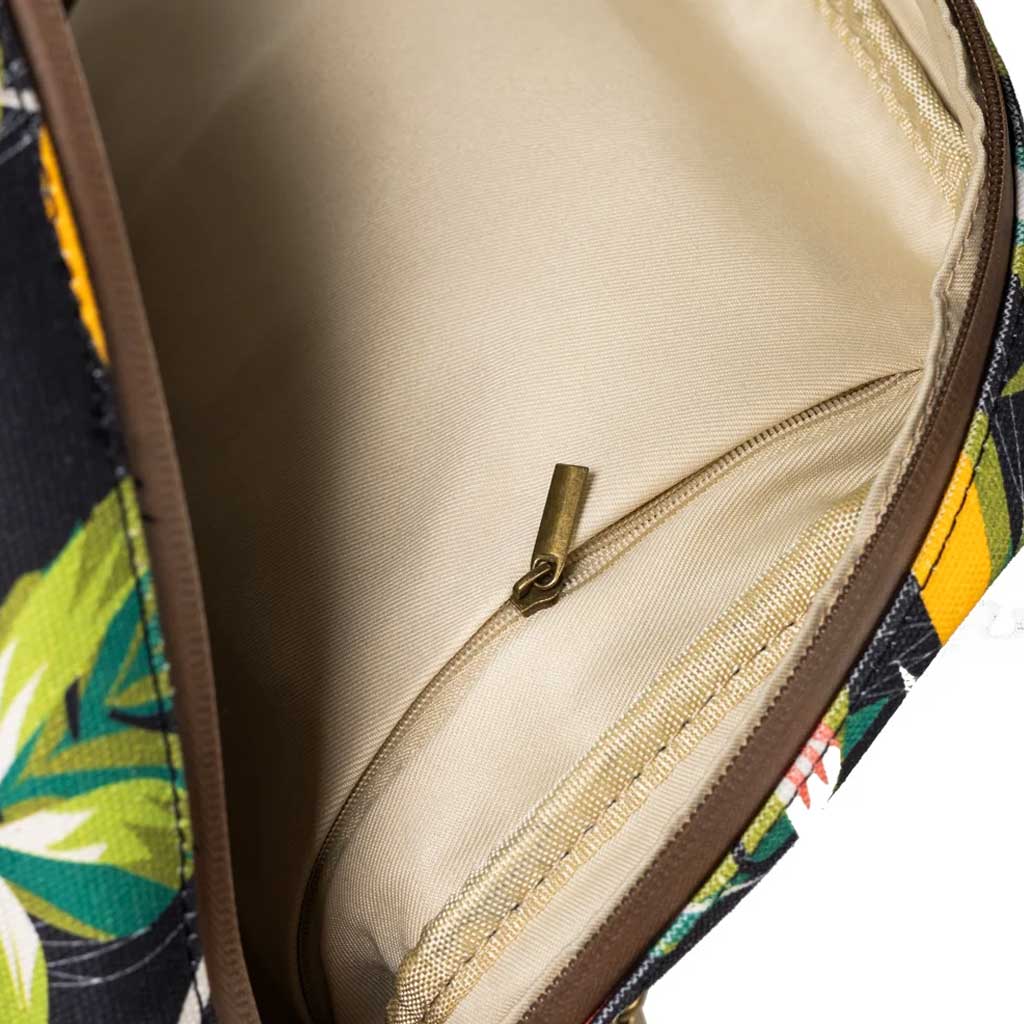 The Explorer Smell Proof Backpack shown in full view, featuring a camouflage design and durable material.