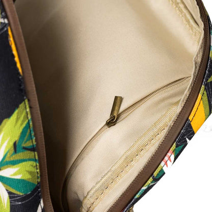 The Explorer Smell Proof Backpack shown in full view, featuring a camouflage design and durable material.
