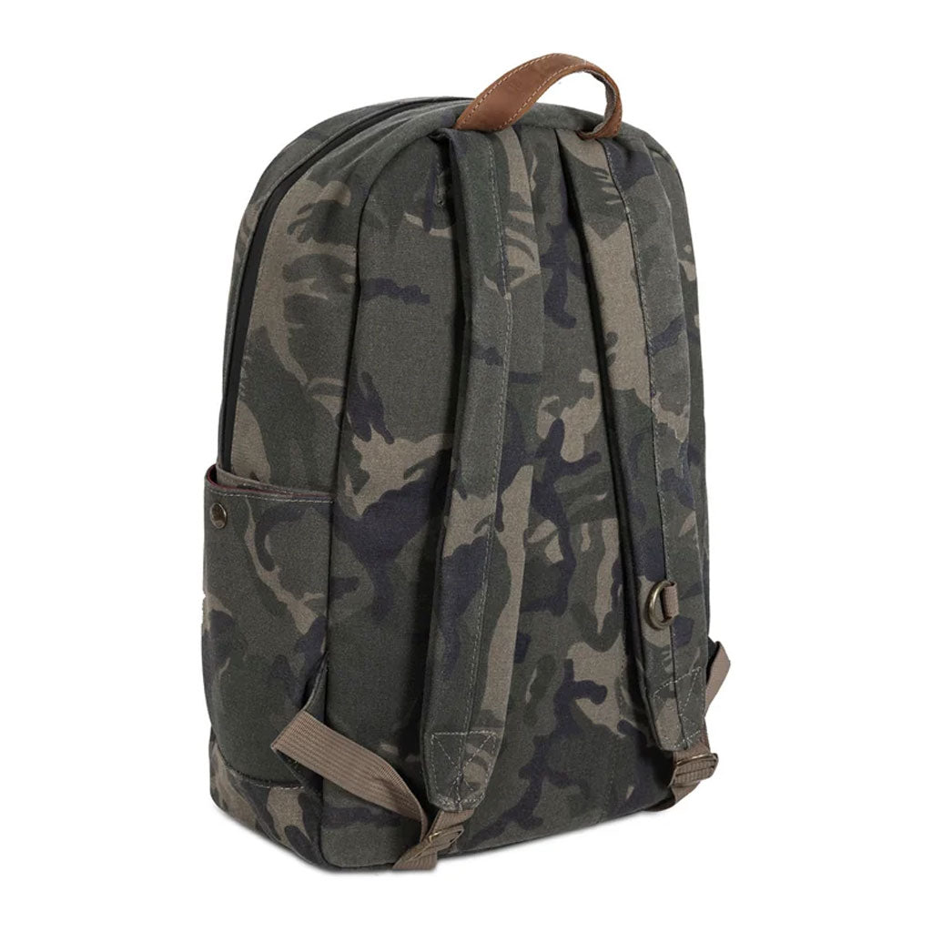 Interior view of the backpack showcasing a spacious main compartment and additional pockets for organization.