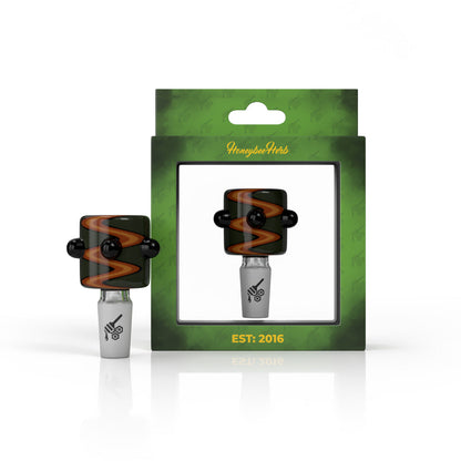 CYLINDER ZIG ZAG STRIPPED FLOWER BOWL PIECES - CannaDevices