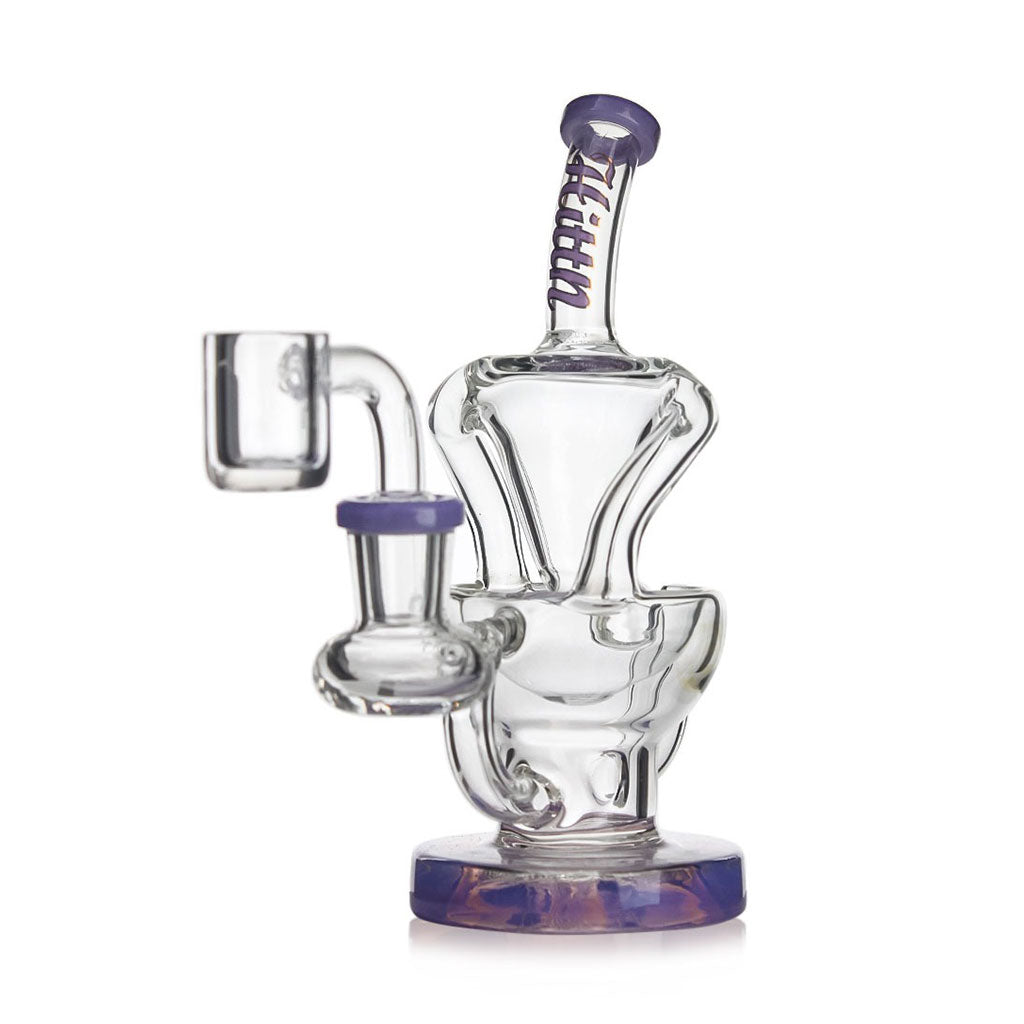 HITTN GLASS BENT NECK RECYCLER DAB RIG - CannaDevices