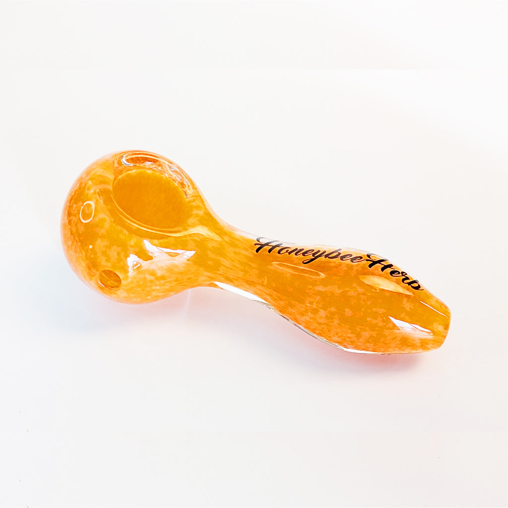 HONEYBEE HERB FRIT SPECKLED SPOON PIPE