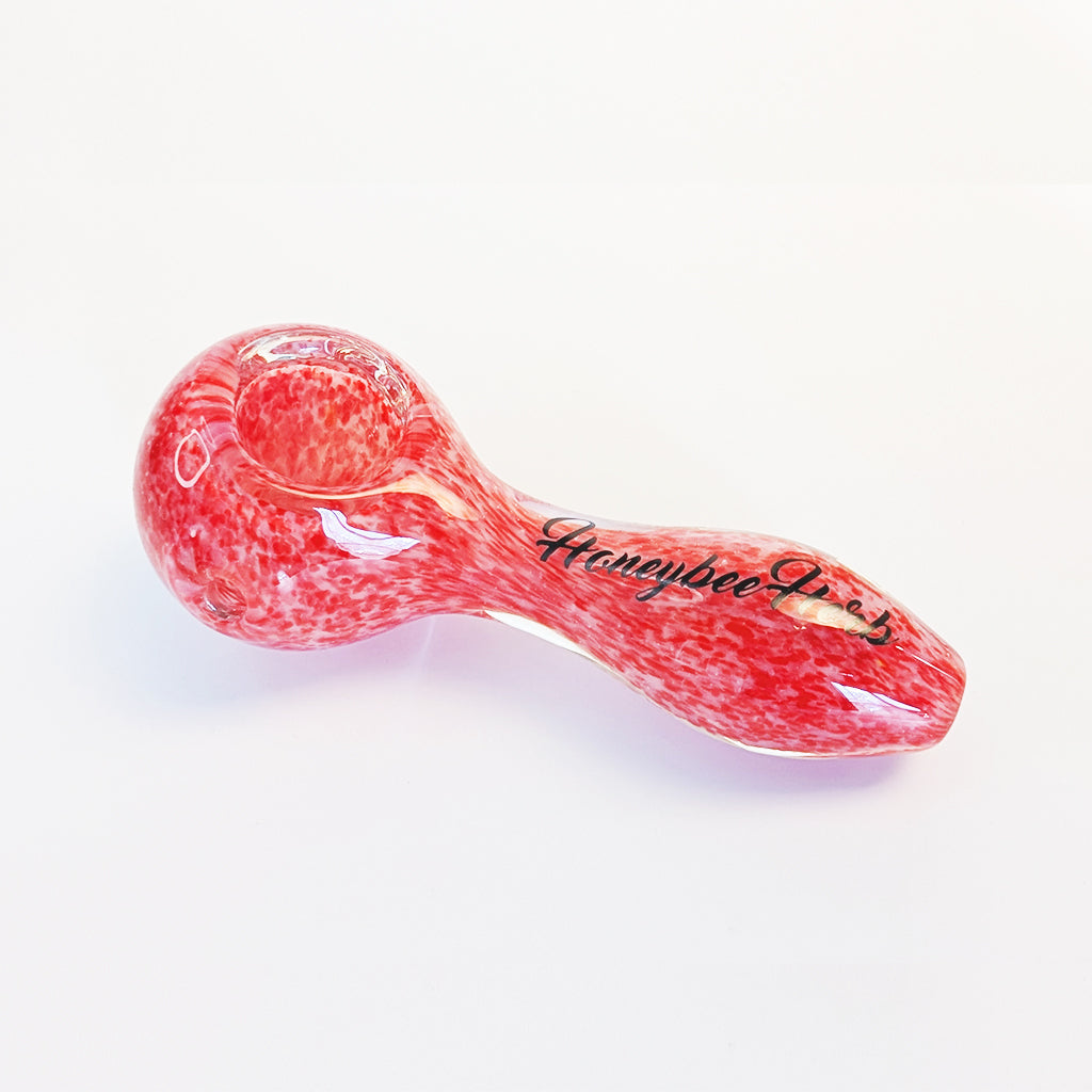 HONEYBEE HERB FRIT SPECKLED SPOON PIPE