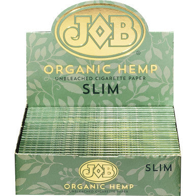 24 Ct. JOB Organic Hemp Slim Rolling Paper Display Box