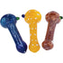 12 Ct. 4" Assorted Pattern Hand Blown Glass Spoon Pipes