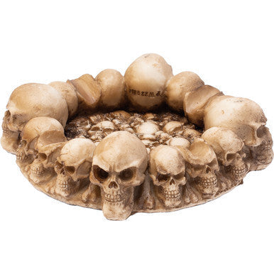 5in Skull Graveyard Polystone Ashtray