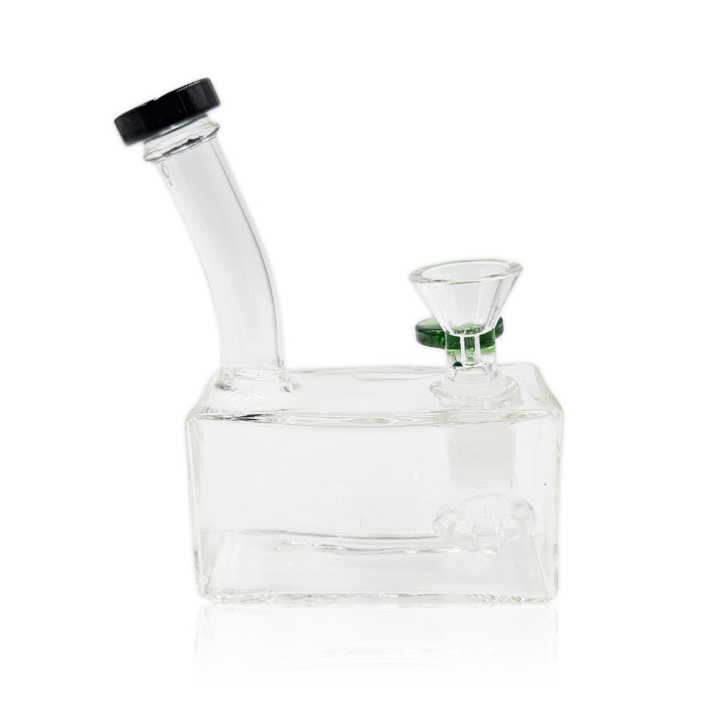 MINI SQUARE BOX SHOWERHEAD PERC RIG - CannaDevices