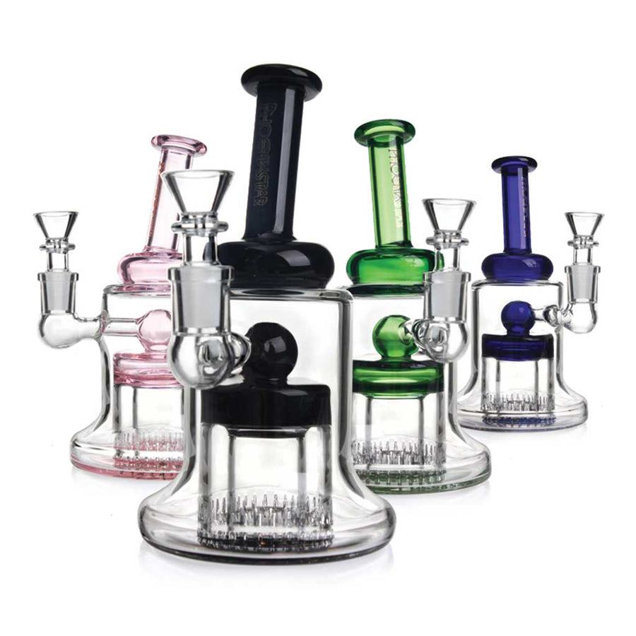 Phoenix Star 7 Inch Bubbler Dab Rig - Double Showerhead Perc – CannaDevices