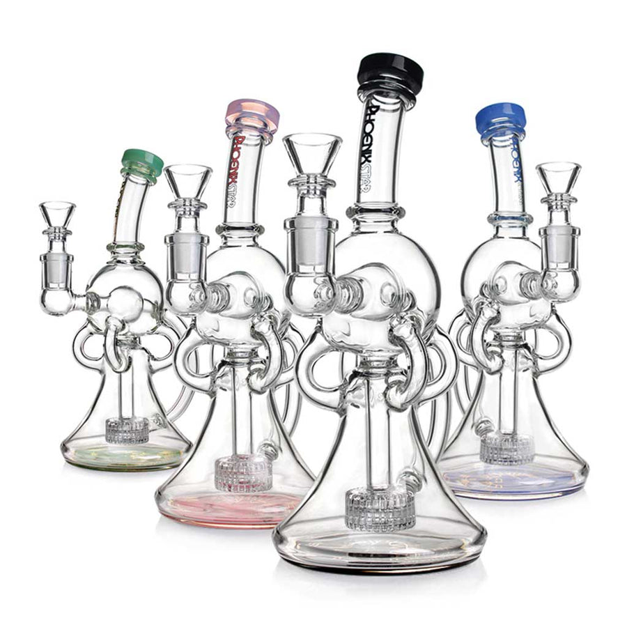 Phoenix Star 9 Inch Globe Showerhead Recycler Dab Rig | HBH – CannaDevices