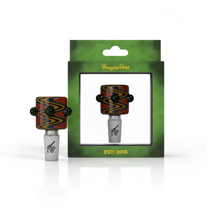 CYLINDER ZIG ZAG STRIPPED FLOWER BOWL PIECES - CannaDevices