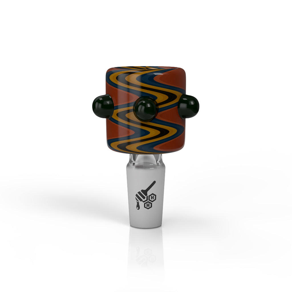 CYLINDER ZIG ZAG STRIPPED FLOWER BOWL PIECES - CannaDevices