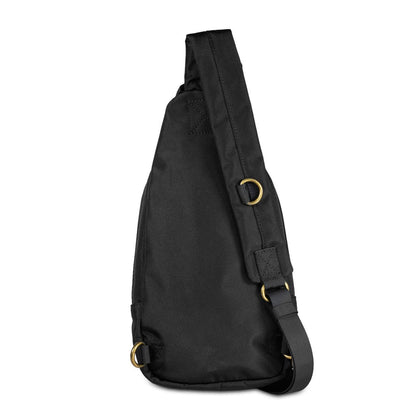 Revelry Daytripper Large smell proof crossbody bag in black.