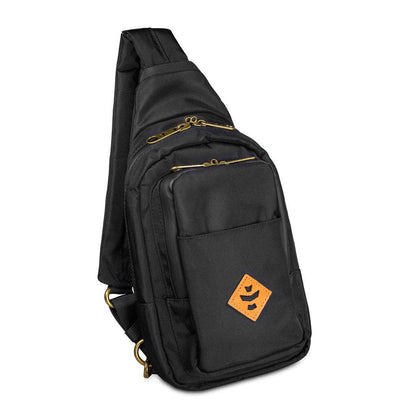 The black Revelry Daytripper Large smell proof crossbody bag.