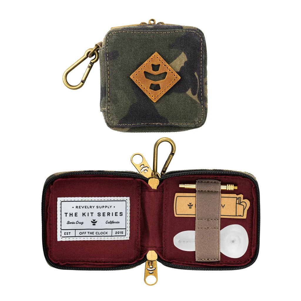 Revelry Pipe Kit Traveler in a camo pattern in a product view.