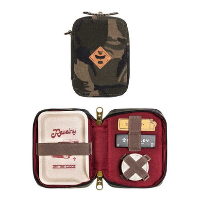 Revelry Rolling Kit Traveler in a camo pattern.