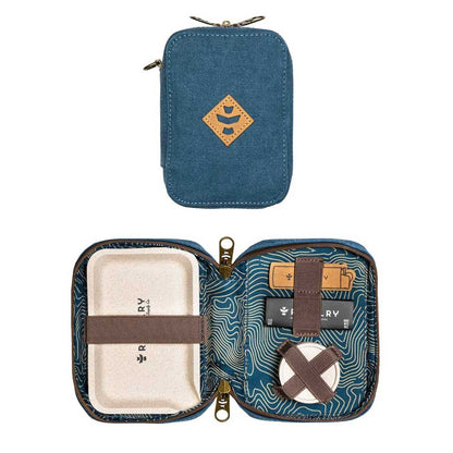 Marine Revelry Rolling Kit Traveler opened to display various pockets and tools for easy access and storage.