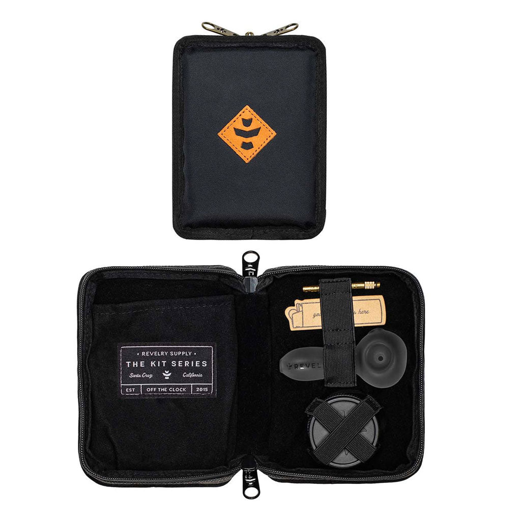 Black Revelry Supply Smell-Proof Pipe Kit next to other similar items to illustrate size and usage.