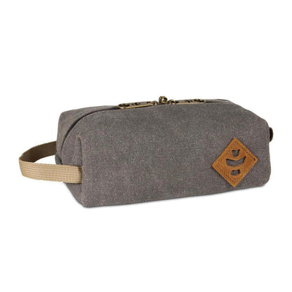 Revelry Supply The Cache Mini smell proof toiletry kit in Ash.