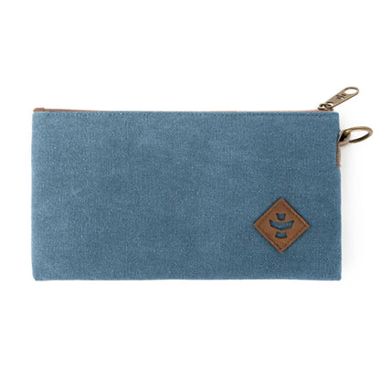 Revelry The Broker smell proof zippered stash bag in Marine.