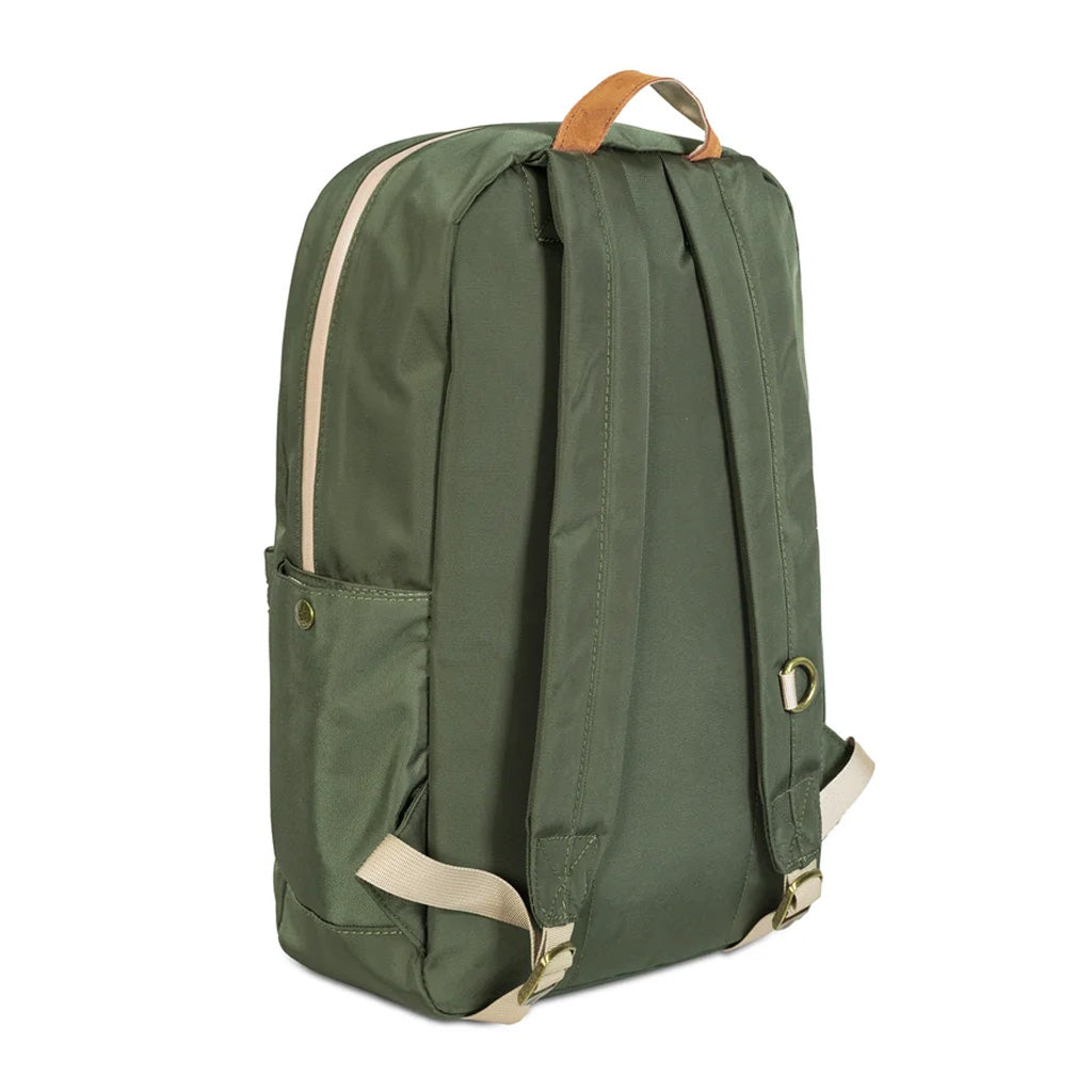 Revelry The Explorer smell proof backpack in green.