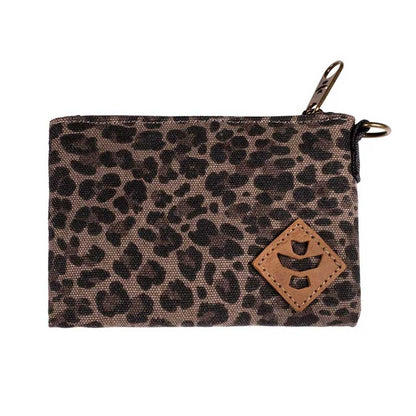 Revelry The Mini Broker stash bag in leopard print.