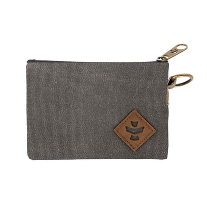 Revelry The Mini Broker zippered stash bag in Ash color.