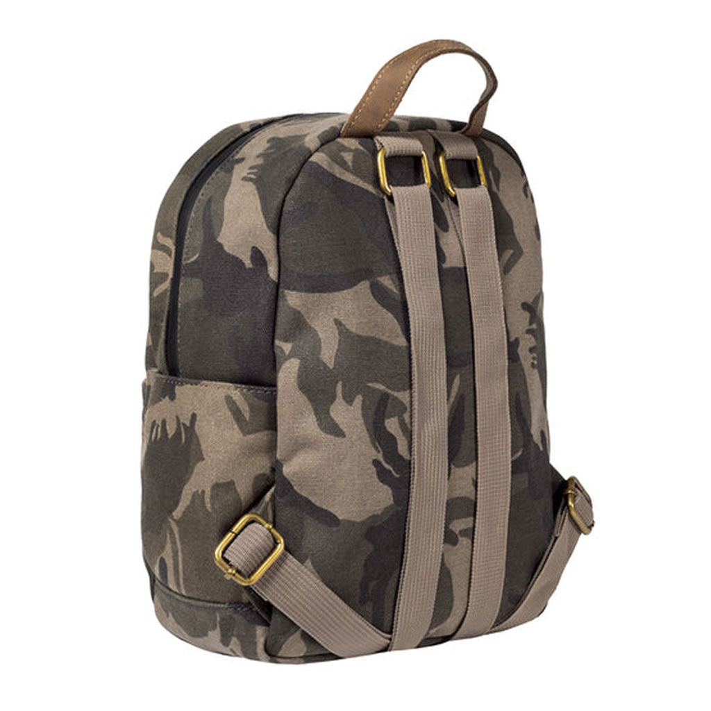 The Shorty camo smell proof mini backpack by Revelry.