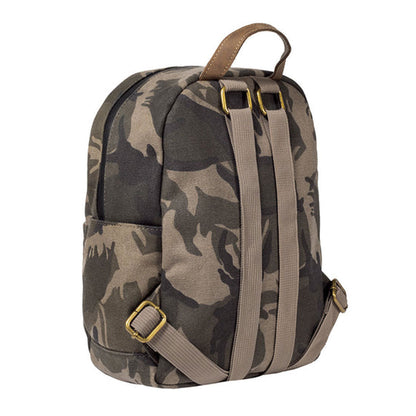 The Shorty camo smell proof mini backpack by Revelry.