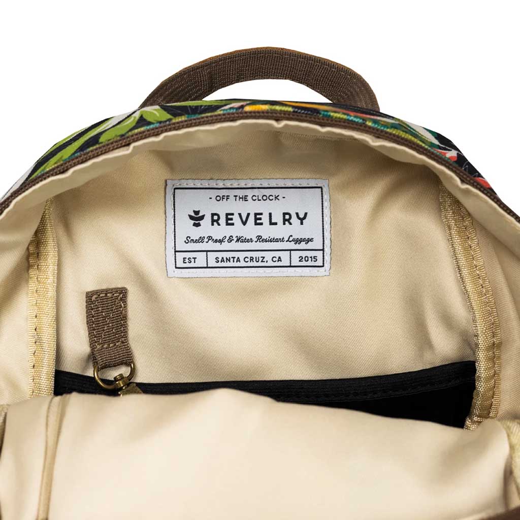 Revelry The Shorty smell proof mini backpack in the Mahalo color.