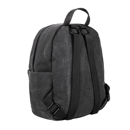 The Shorty smell proof mini backpack by Revelry shown in the Smoke finish.