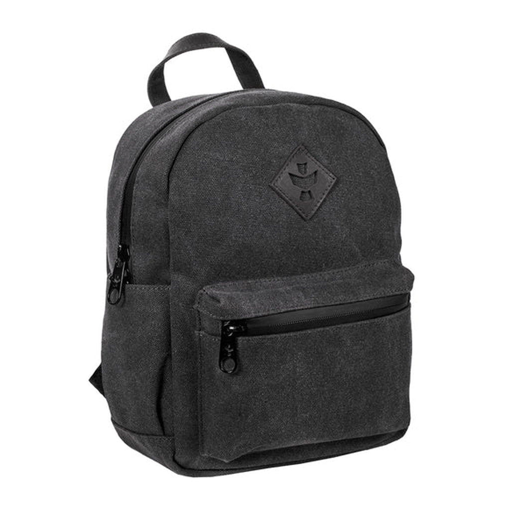 Compact Smoke-colored Revelry The Shorty smell proof mini backpack.
