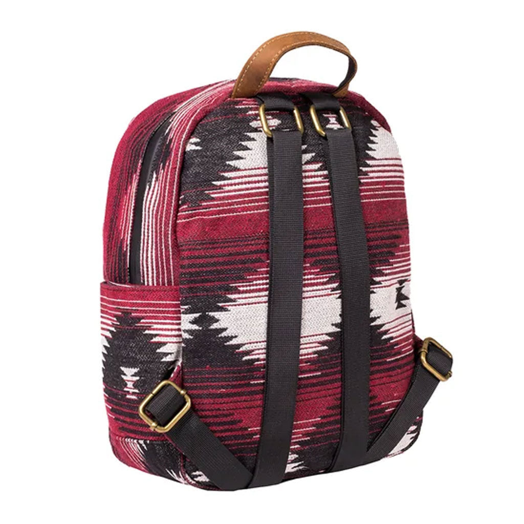 Back view showcasing padded back support and adjustable straps for comfort.