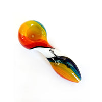 Vibrant Linework Twist Spoon Pipe