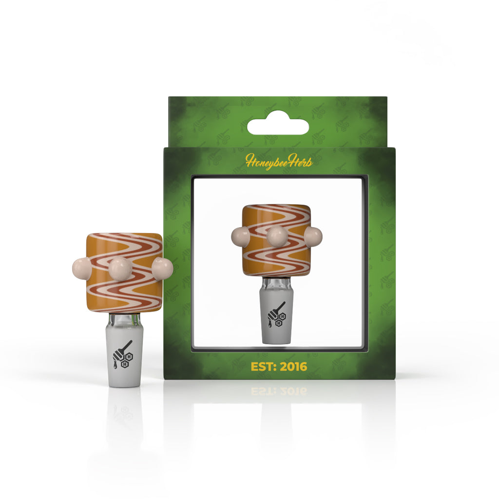 CYLINDER ZIG ZAG STRIPPED FLOWER BOWL PIECES - CannaDevices
